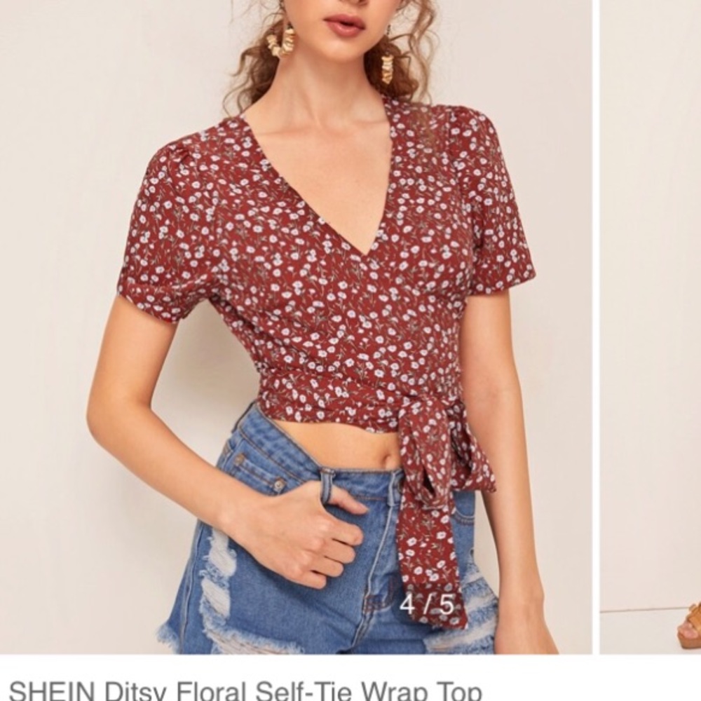 ☯︎cute wrap top☯︎